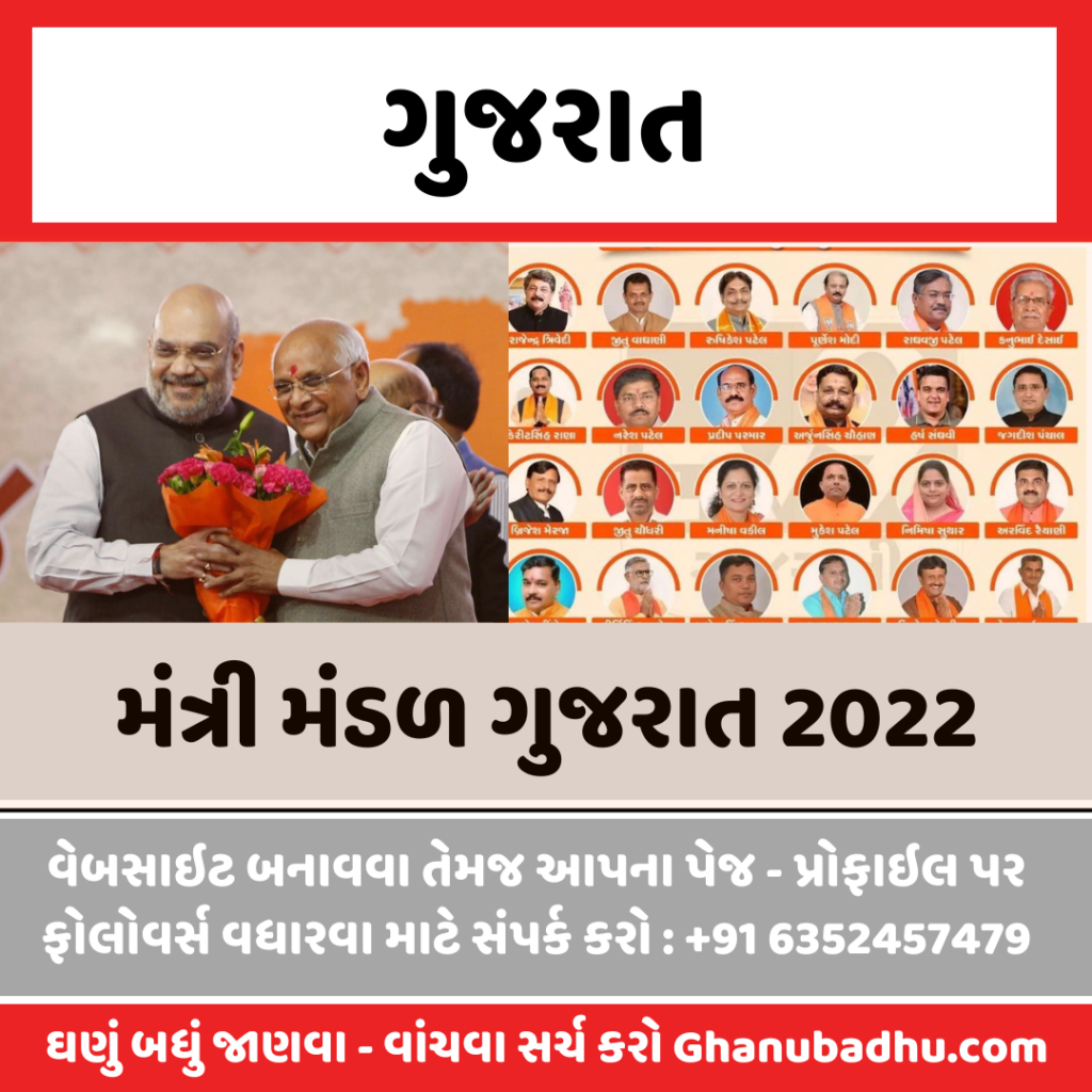મંત્રી મંડળ ગુજરાત 2022